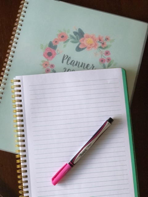 Notebook and pen to write your homeschool why