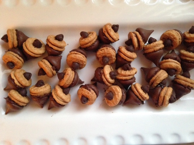 homeschool fall activity making treats that look like acorns