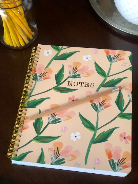 Notebook and pencil to help with homeschool evaluations preparations