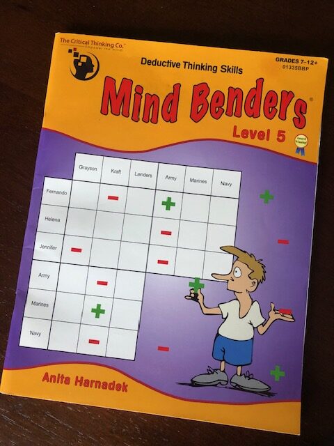 Logic workbook that is used for homeschool middle school curriculum 