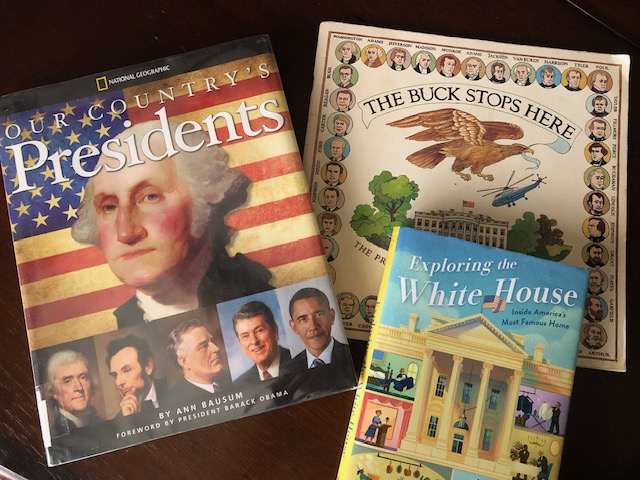 Homeschool Middle School Curriculum books on US Presidents