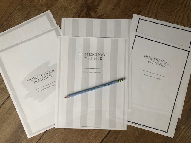 Homeschool planners