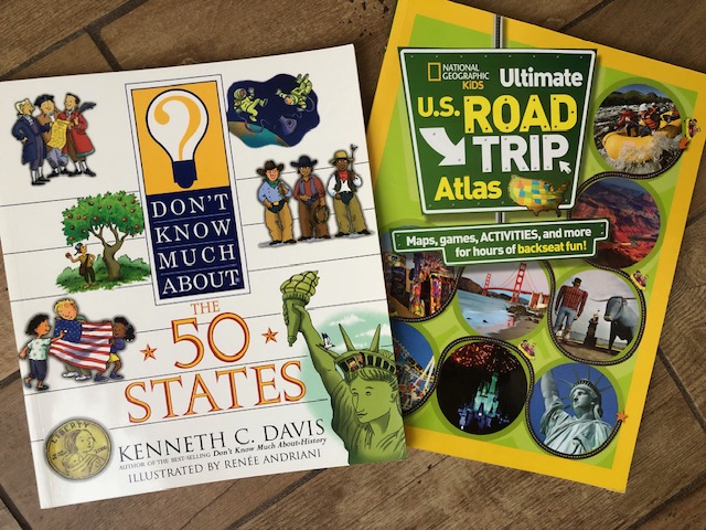 US Geography book & road atlas